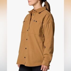 COLUMBIA BLUE POINT CREEK Corduroy Snap Button Shirt Jacket